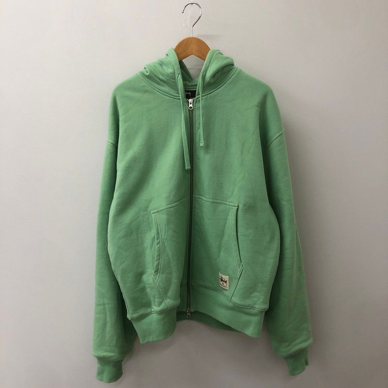 STUSSY ステューシー DOUBLE FACE LABEL ZIP UP HOODIE 118460 ダブル フェイス ラベル ジップアップ フーディー トップス パーカー 142-250618-KS-25-tei