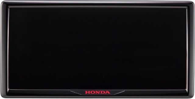 HONDA ホンダ 純正 ライセンスフレーム フロント リア用 ＋スペーサーキット フロント用 ＋ナンバープレートロックボルト ロゴステッカー付 のセット ベルリナブラックタイプ 08Z01-PS5-A10F | ZR-V ZRV RZ3 RZ4 RZ5 RZ