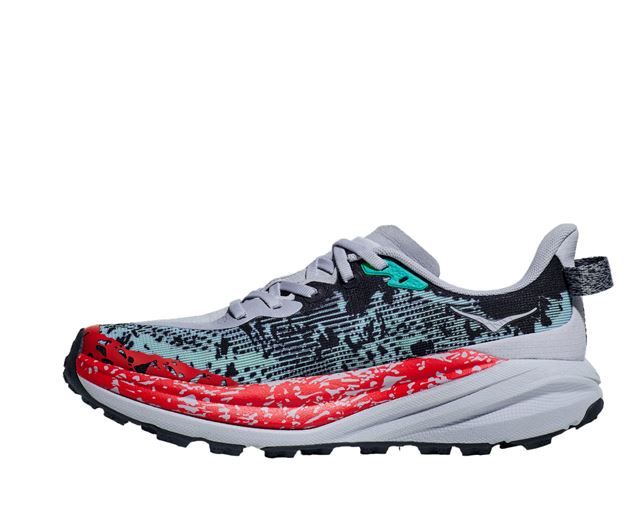 【新品】HOKA ONE ONE ホカ オネオネ M SPEEDGOAT 6 1147791 GULL/STORMYSKIES メンズ スピードゴート6 幅D 厚底 トレイルランニングシューズ ビブラムソール メガグリップ ランシュー スニーカー 靴 クッショ