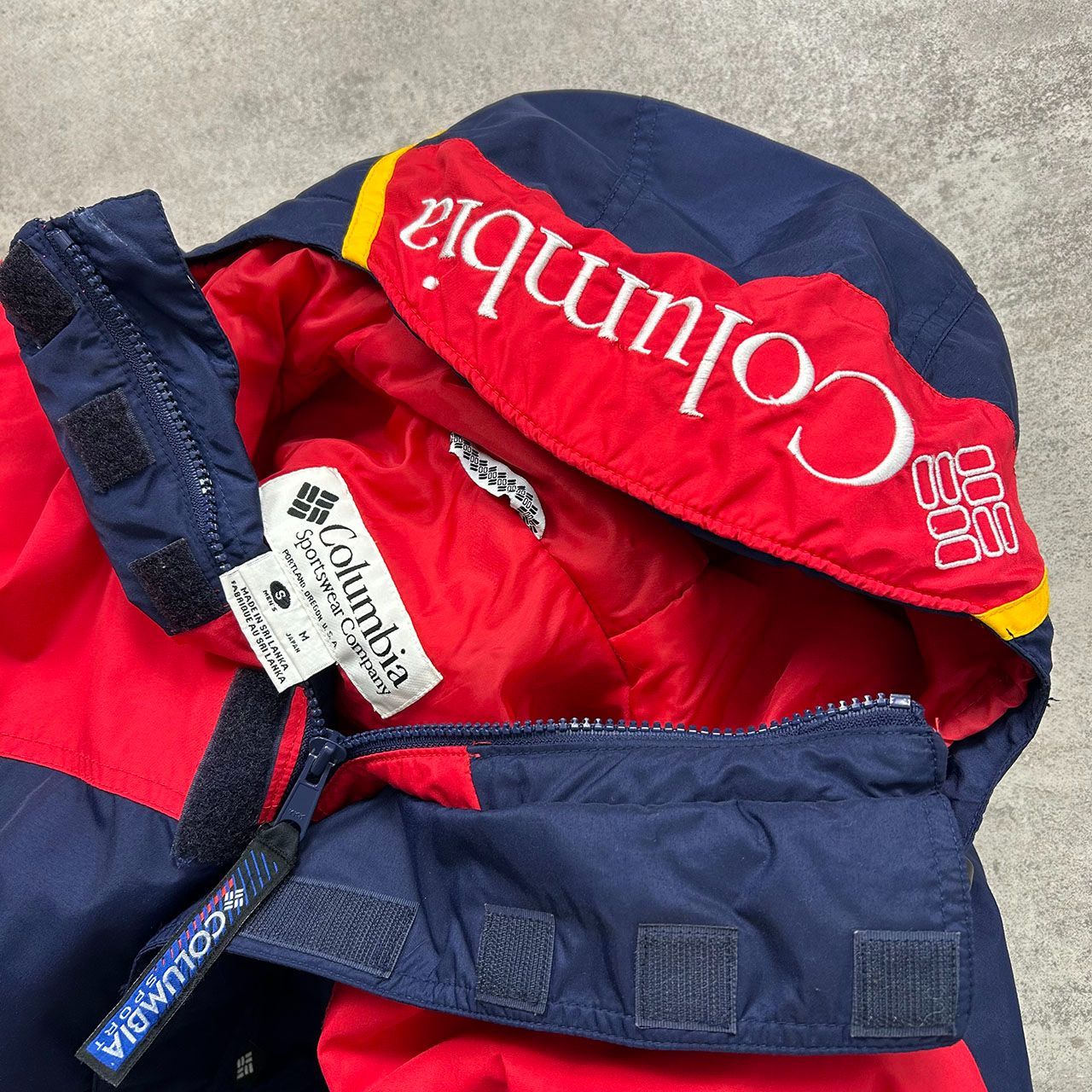 90s コロンビア チャレンジャー プルオーバー ジャケット 赤 サイズ S