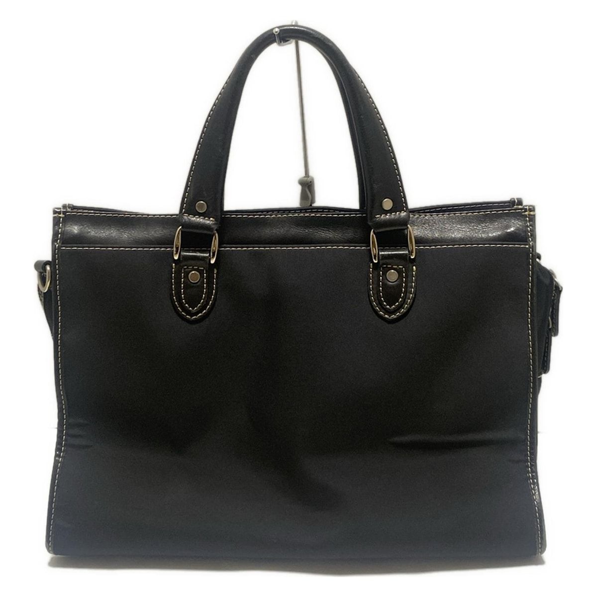 ✨️美品✨️ NEWYORKER ニューヨーカー ダレスバッグ レザー ブラック ✨️美品✨️ NEWYORKER ニューヨーカー ダレスバッグ レザー ブラック