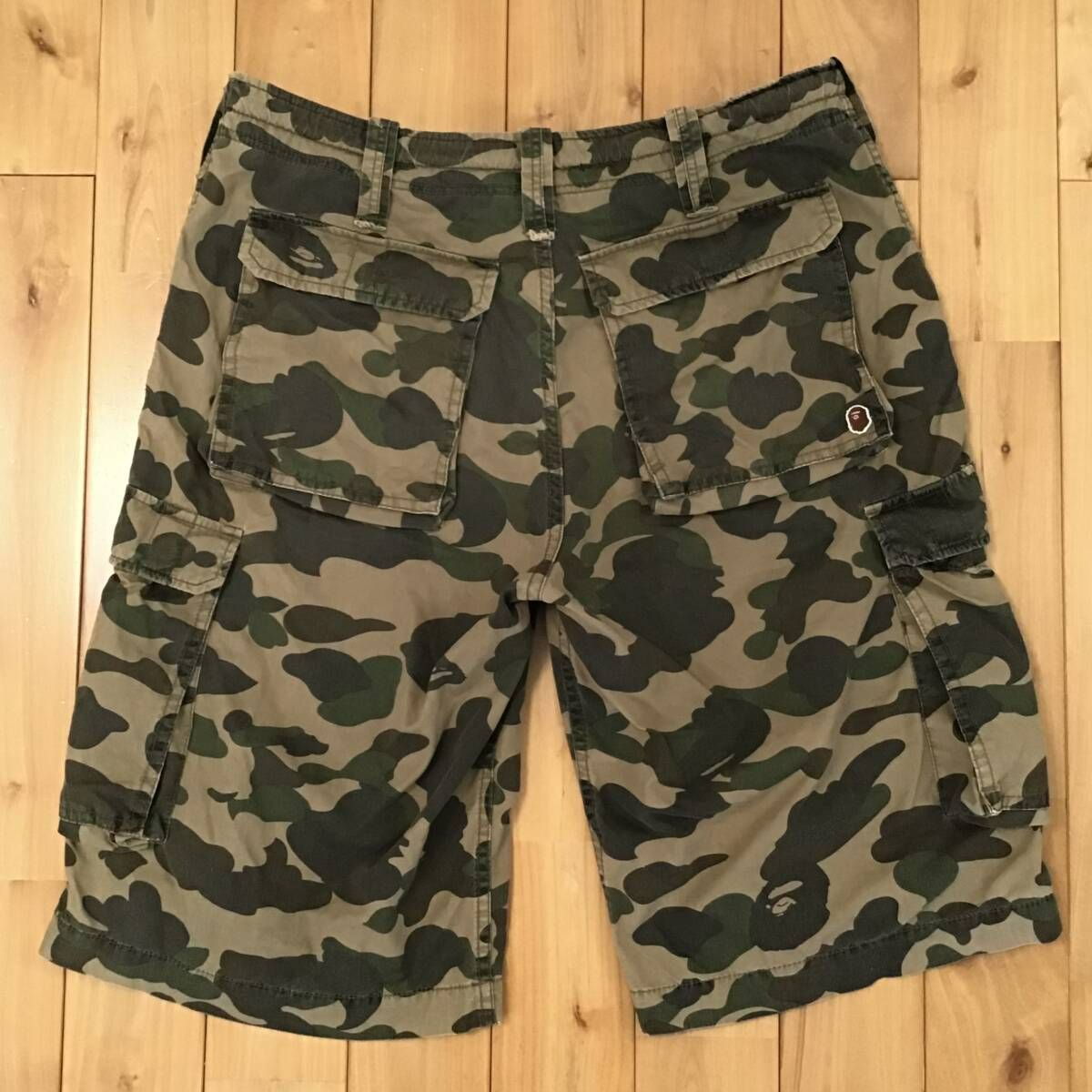 BAPE 1st camo green カーゴ ハーフパンツ Mサイズ a bathing