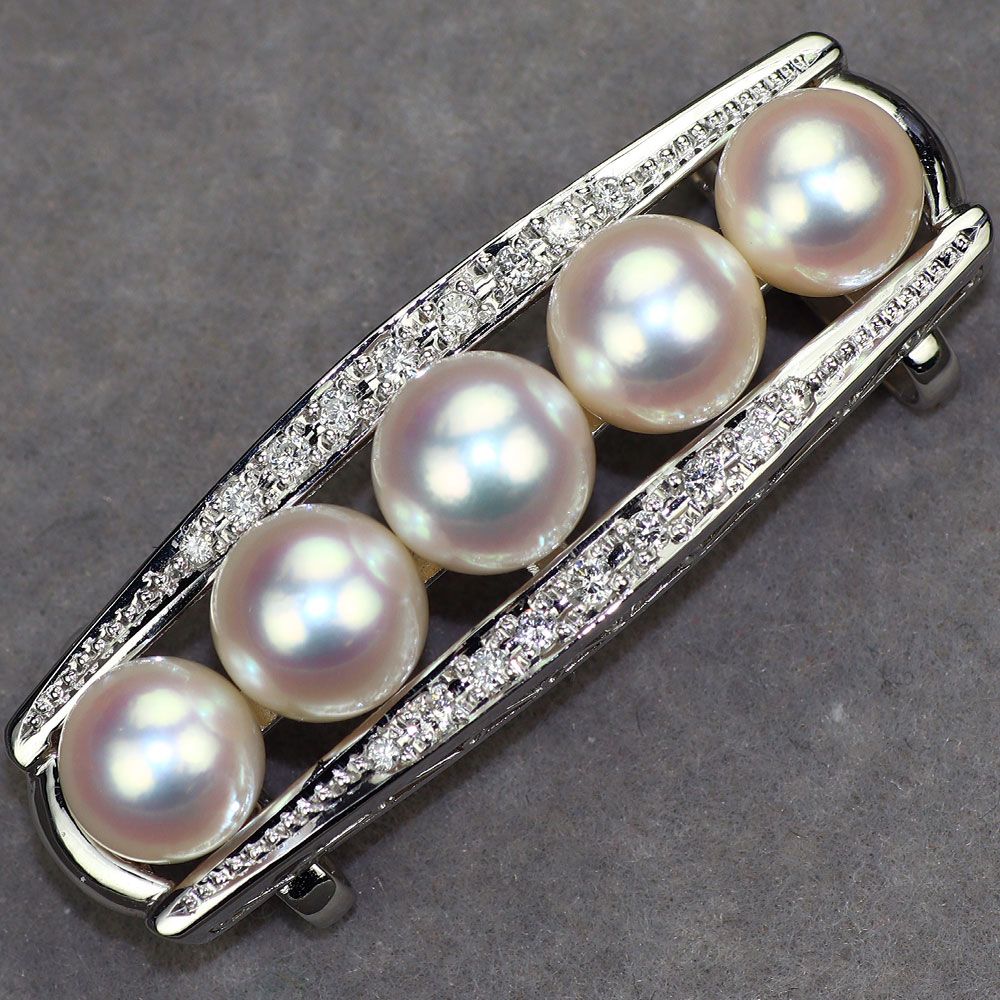 pt900 あこや真珠 ダイヤモンドリング タサキ 田崎真珠 アコヤ真珠 リング ダイヤモンド Pt900 TASAKI