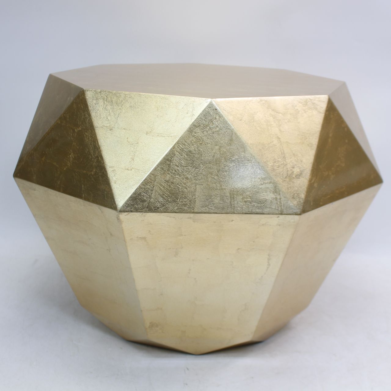 539)フランフラン ダイヤモンドテーブル 52cm ゴールド サイド