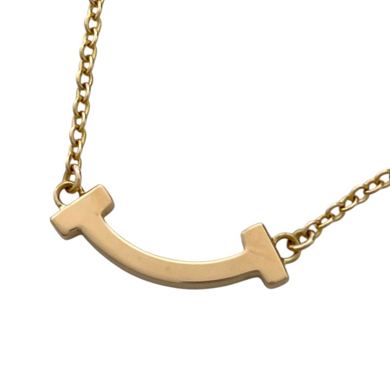 ティファニー TIFFANY＆CO Tスマイルネックレスミニ ゴールド