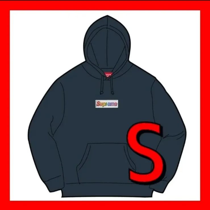 Supreme Bling Box Logo Hooded Sweatshirt - メルカリ