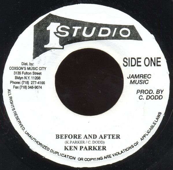 ジャマイカ7” Ken Parker Before And After NONE Studio One