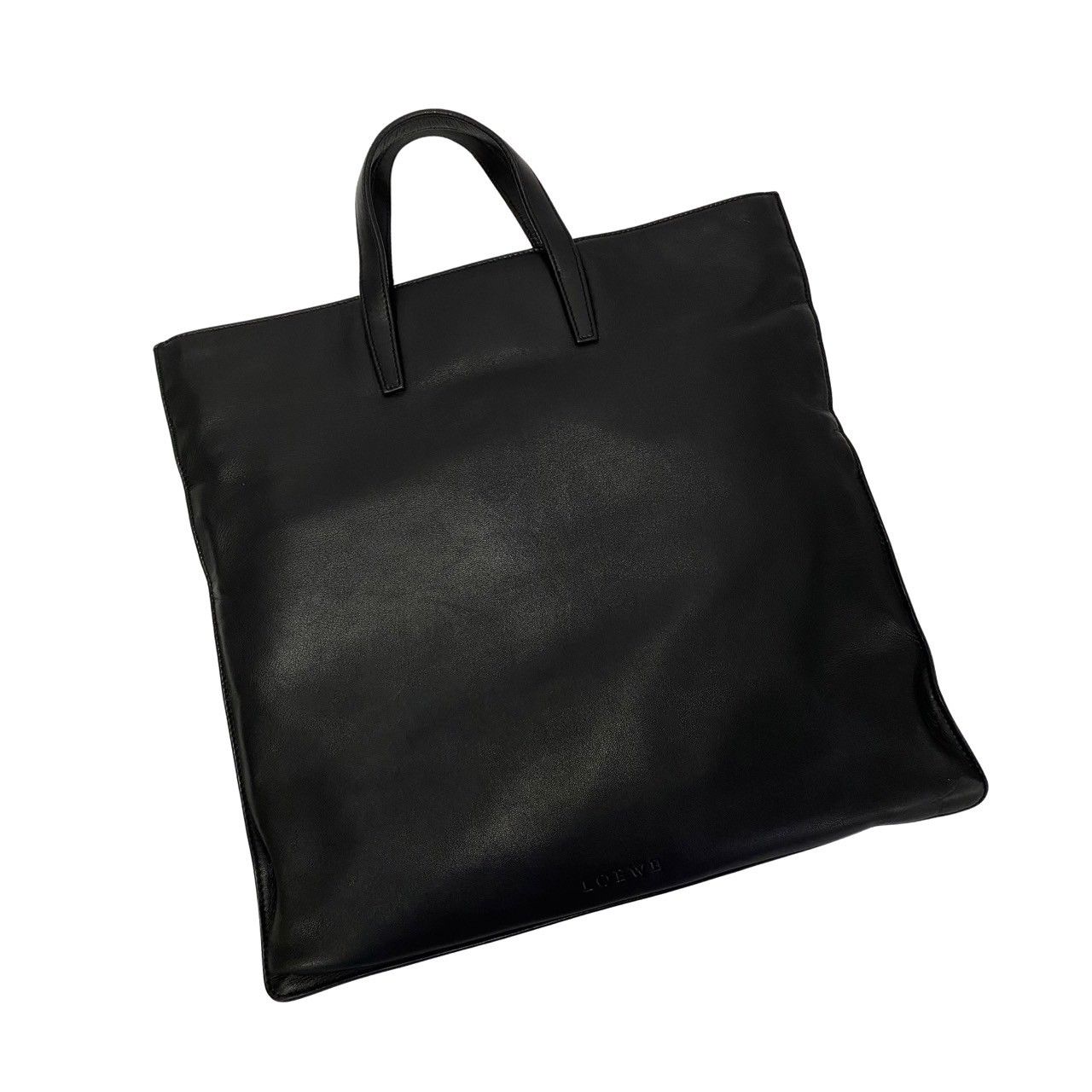 【ファッション通販】 刻印 ロゴ ロエベ LOEWE 希少品 未使用保管品 ナッパ 本 レザー バッグ