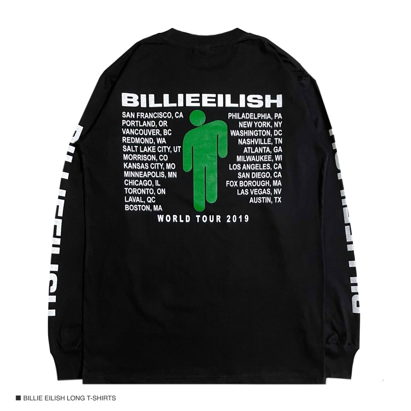 BILLIE EILISH ビリーアイリッシュ限定Tシャツ長袖 BILLIE EILISH ビリーアイリッシュ 長袖 ロングTシャツ ロンT