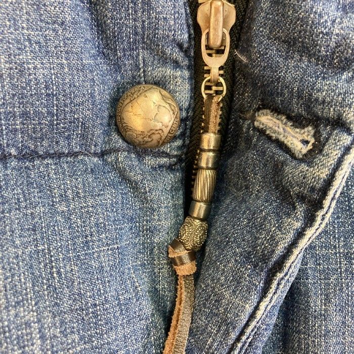 REMI RELIEF ダウンジャケット デニム ペイズリー サイズL REMI RELIEF