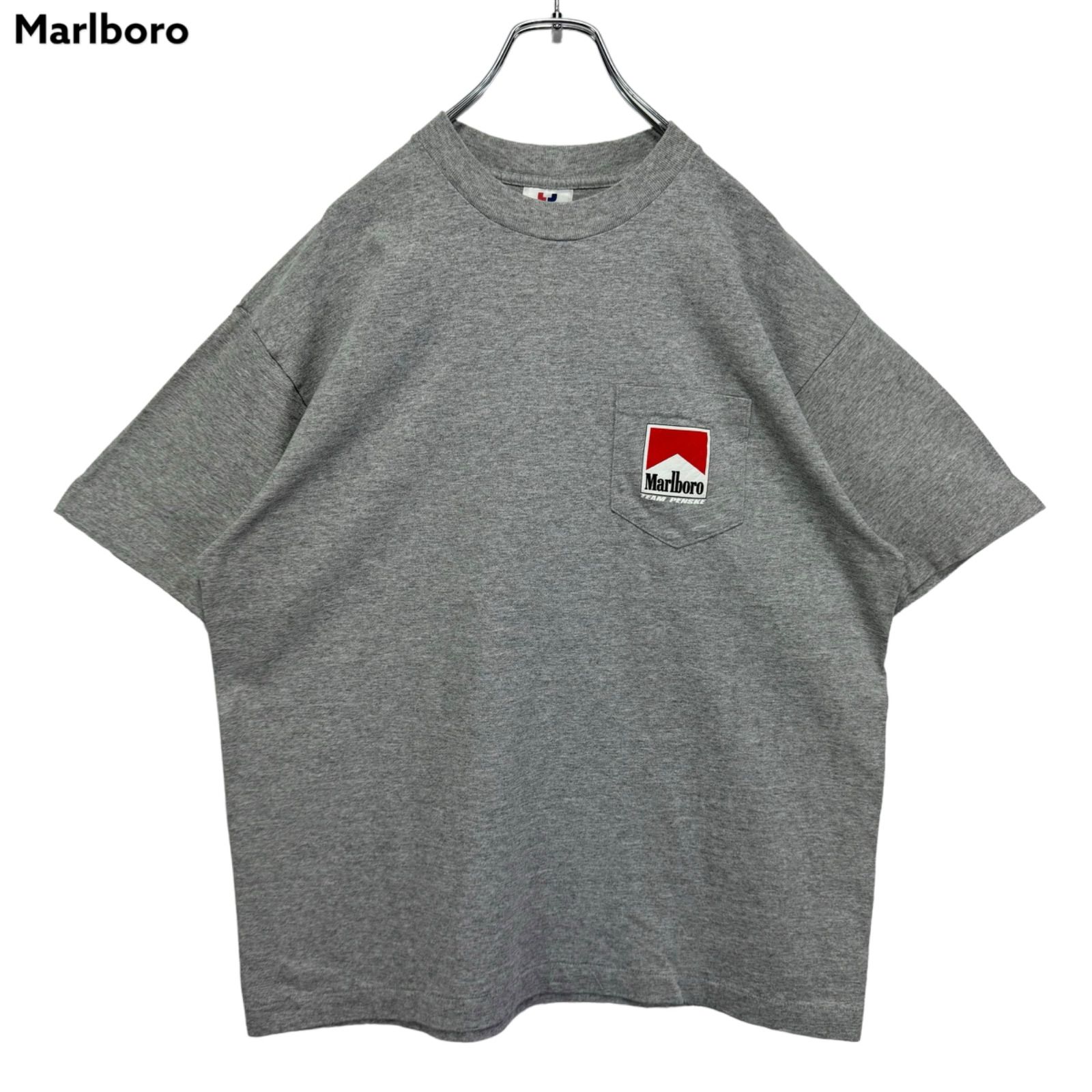 90s XL USA製 Marlboro マールボロ マルボロ タバコ 煙草 tabacco cigarettes Tee Jays ティージェイズ Tシャツ ポケT ポケットT ポケット付 企業T ヴィンテージ 古着