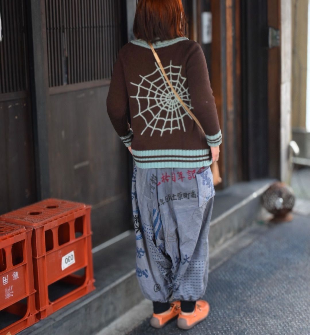 専用になりました❣️手ぬぐい鉄媒染×柿渋染めサルエルパンツ 専用になりました❣️手ぬぐい鉄媒染×柿渋染めサルエルパンツ