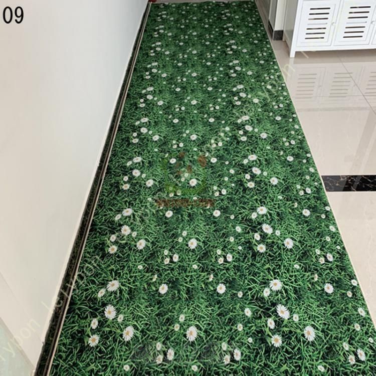 廊下カーペット3Dバタフライローズ柄長方形厚さ0.7cm廊下ランナーカーペット自由にカット滑り止め階段 通路などに適しています