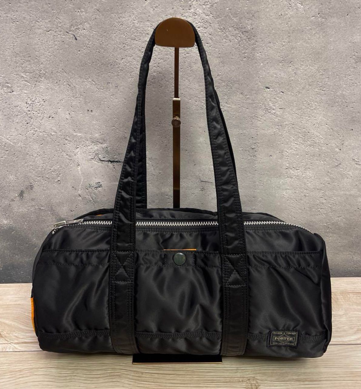 現行ファスナー PORTER ポーター ミニドラム タンカー ブラック