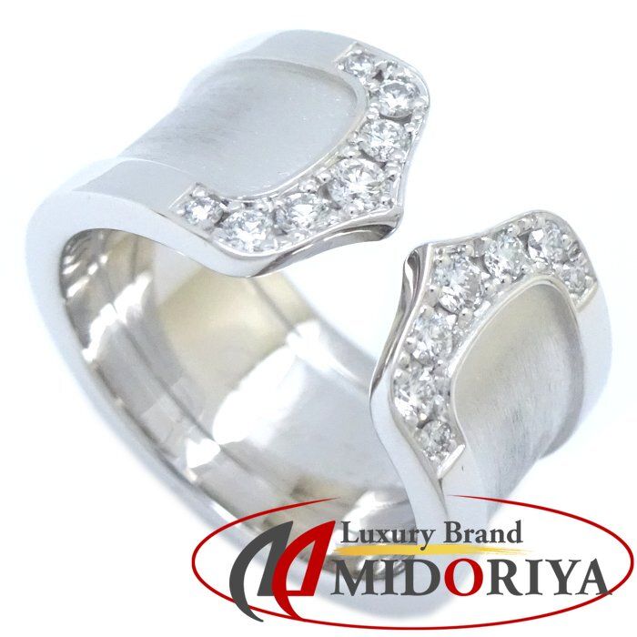 カルティエ Cartier C2リング k18WG ダイヤモンド 49号（9号） カルティエ Cartier C2リング k18WG ダイヤモンド 49号（9号）