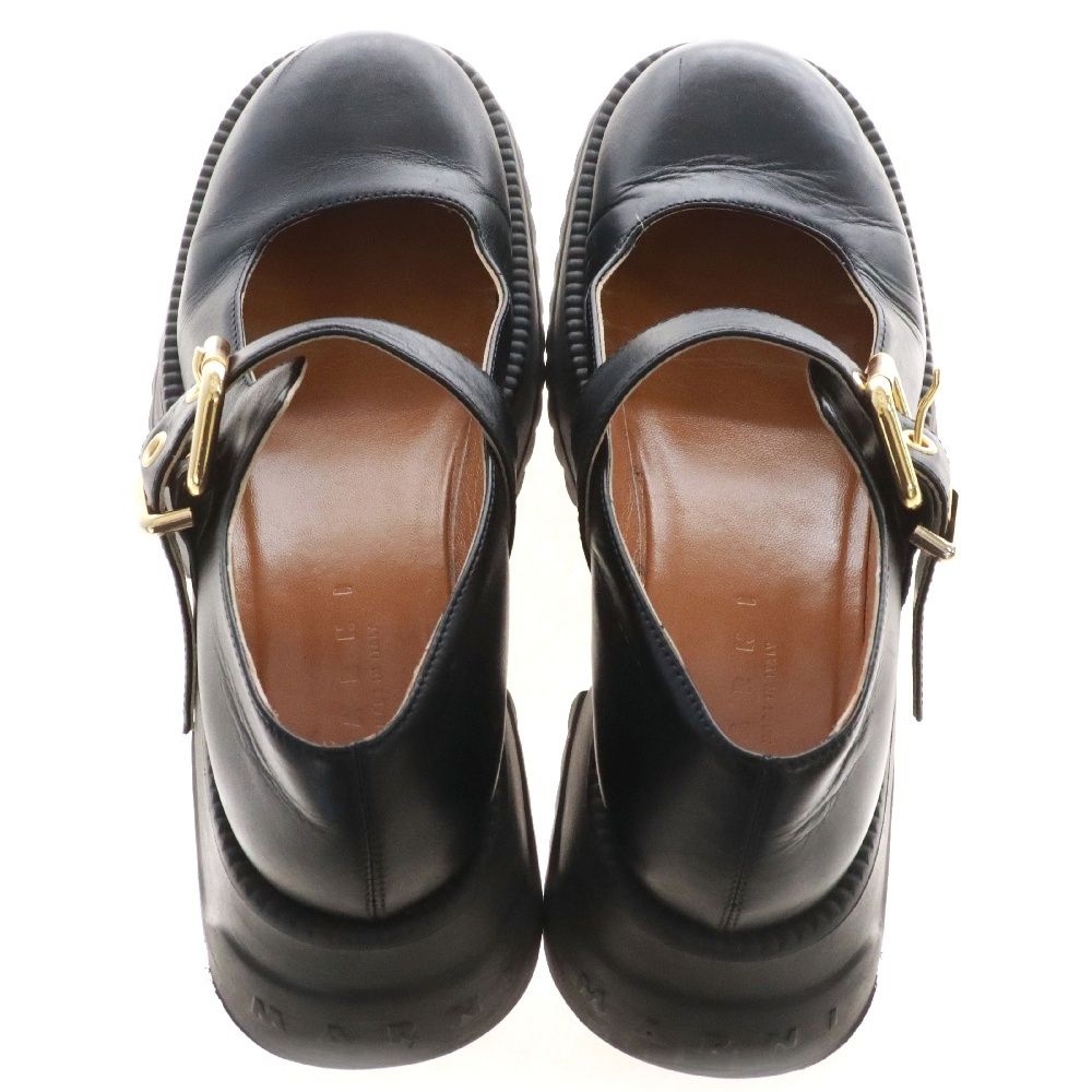 MARNI (マルニ) MARY JANE メリージェーン バックル 厚底レザー