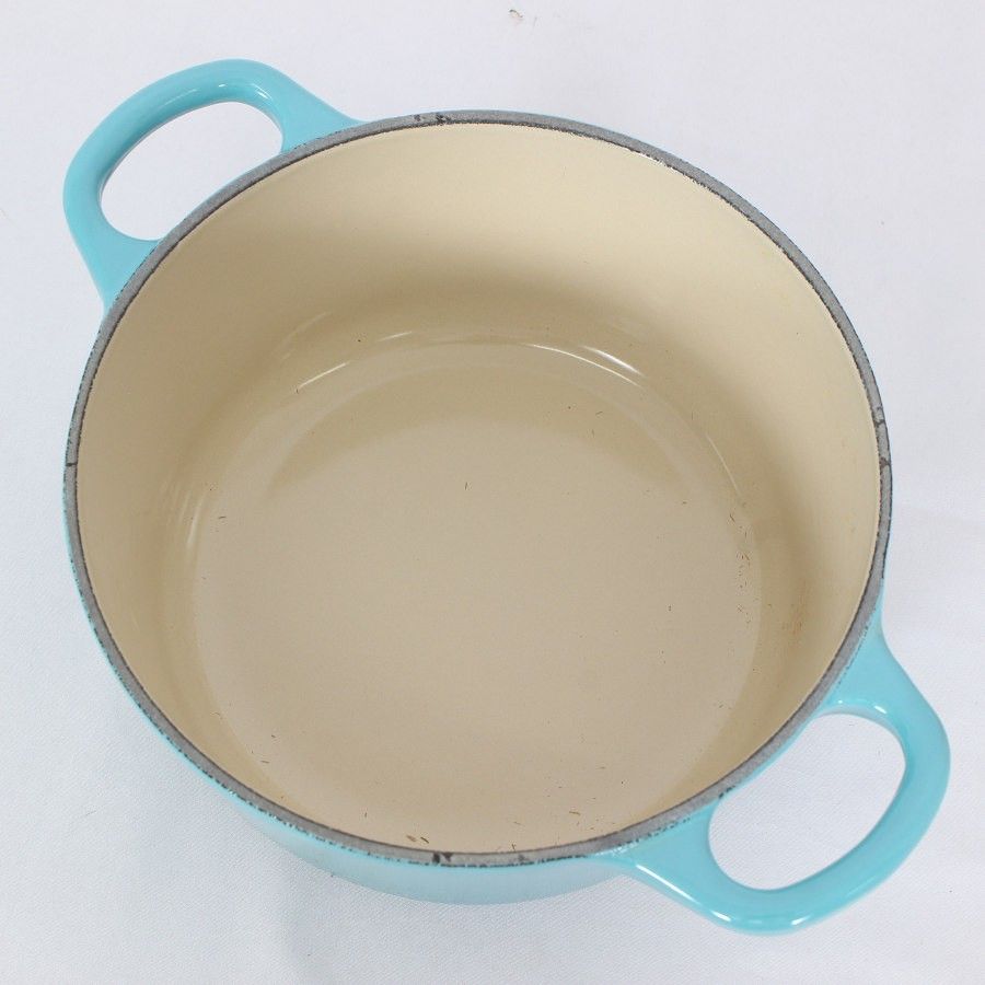 ル・クルーゼ　ココットロンド　18cm カリビアンブルー ル・クルーゼ ココット・ロンド 18cm [カリビアンブルー] (鍋