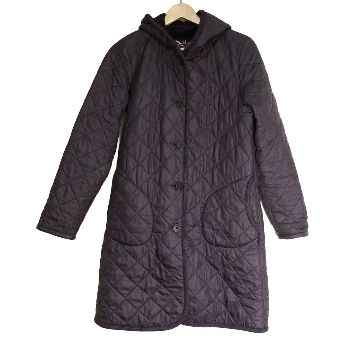 ラベンハム LAVENHAM コート サイズ38 M ダークブラウン レディース キルティング/冬物 LAVENHAM(ラベンハム) コート サイズ38 M レディース - パープル