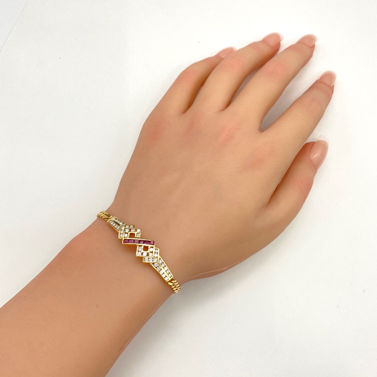 デザインブレスレット YG