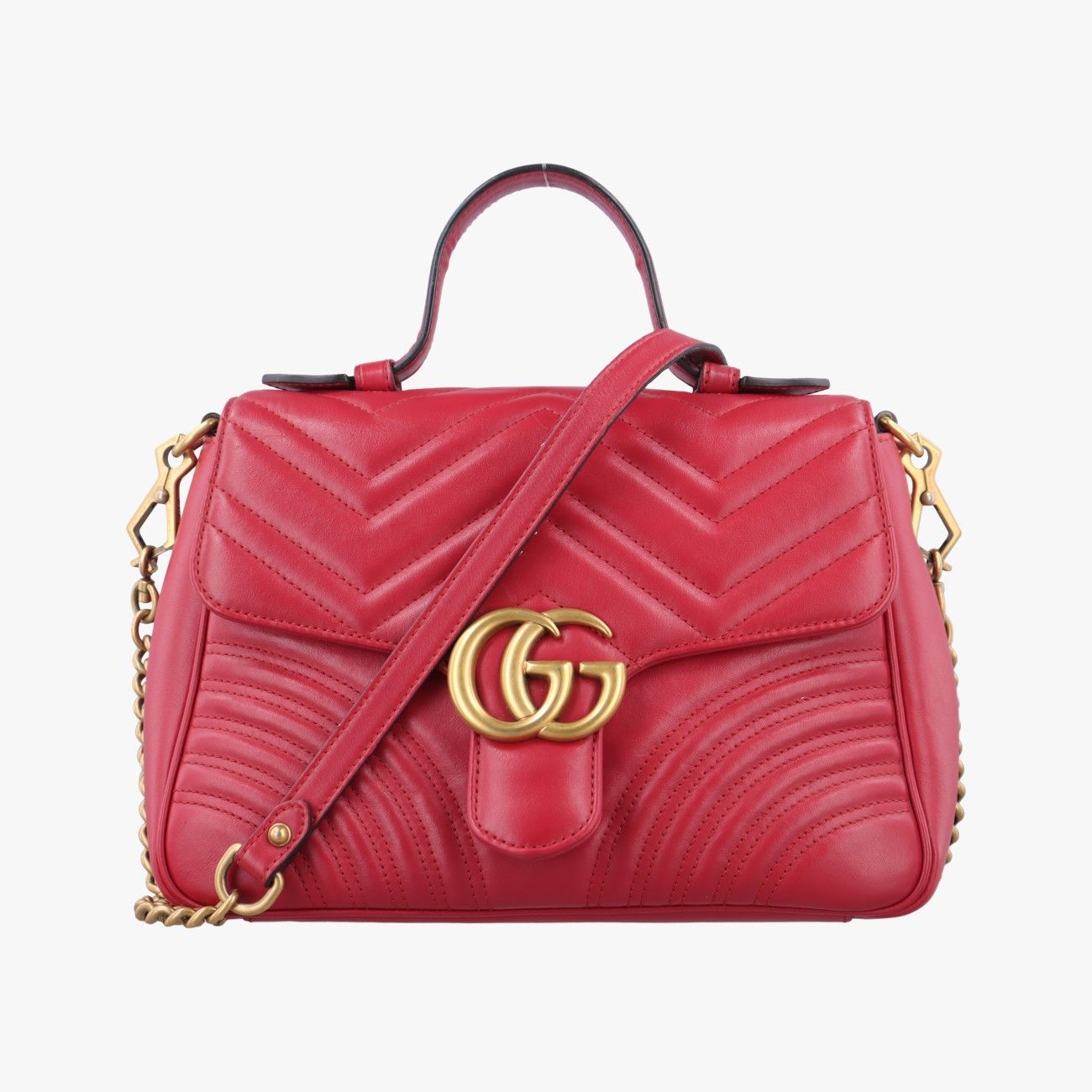 グッチGucciGGマーモント レッド レザー 498110 F024930433