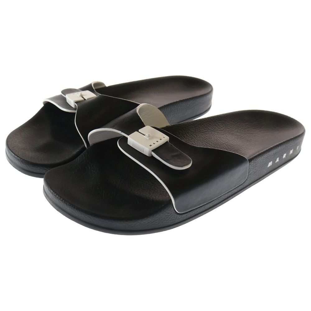 MARNI マルニ バックルストラップ レザーサンダル ブラック