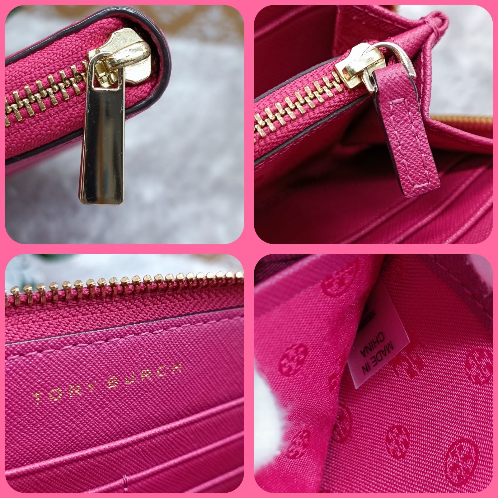 TORY BURCH 》 ☆美品☆ トリーバーチ 長財布 ロビンソン ジップ 