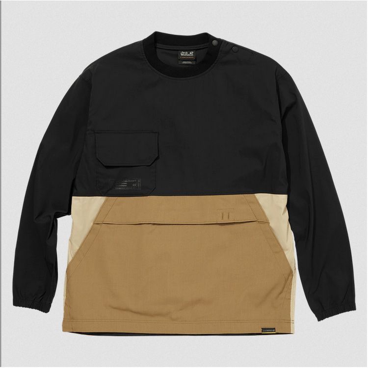 ジャックウルフスキン JP ファイアーウッドワーク プルオーバー(メンズ) L ブラック #5029641-6000 JP FIREWOOD WORK PO JACK WOLFSKIN 新品 未使用