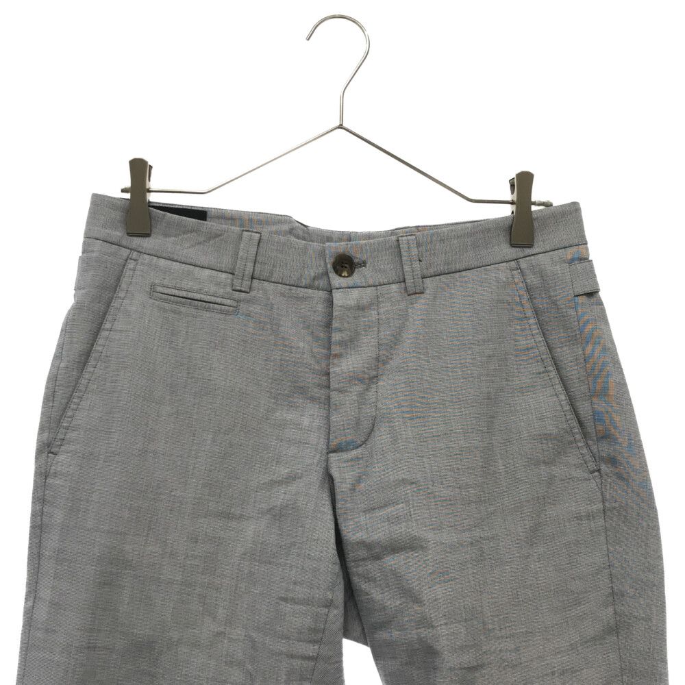 GUCCI (グッチ) サイドアジャスター スラックス パンツ ブルーグレー