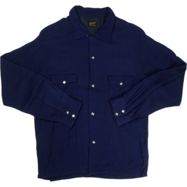 Size S TENDERLOIN テンダーロイン T-RAYON WESTERN SHT P INK. BLUE 長袖シャツ 紺 -良い 20820376
