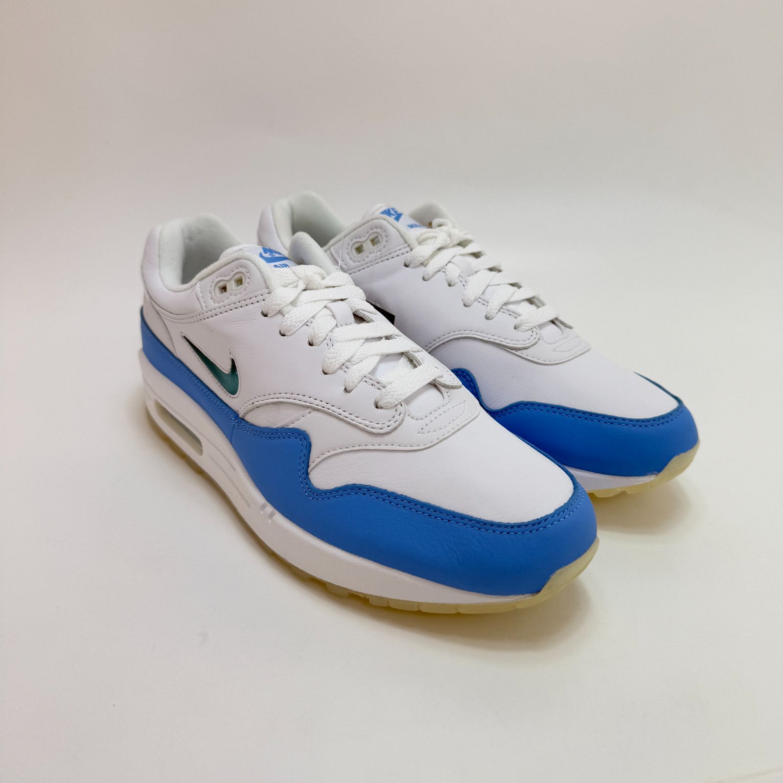 NIKE AIR MAX 1 PREMIUM SC 918354 102 JEWEL UNC White University Blue atmos