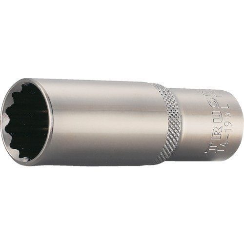 17mm_差込角12.7_10個 TRUSCO(トラスコ) ディープソケット 12角タイプ 差込角12.7 対辺17mm T4-17WL × 10個 【ケース販売】