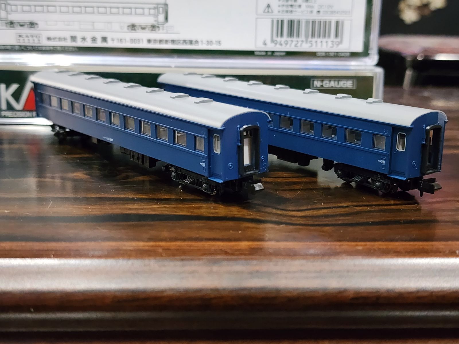 KATO 5128-4 オハフ33 ブルー 戦後形 鉄道模型 Nゲージ - メルカリ