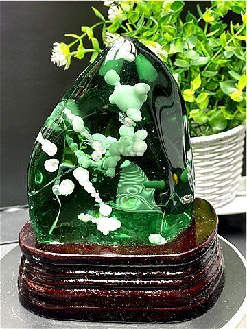 約：1015g 148mm ☆超綺麗☆雪花オブシディアン原石B86Z3/90Z16C
