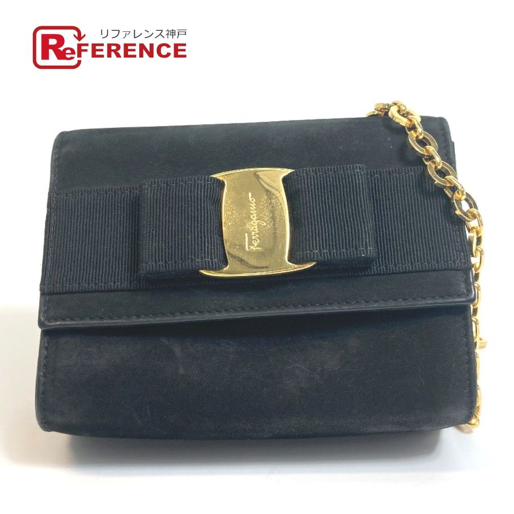 美品　Salvatore Ferragamo チェーンバッグ　ポシェット フェラガモ チェーンウォレット/ショルダーバッグ/クラッチ