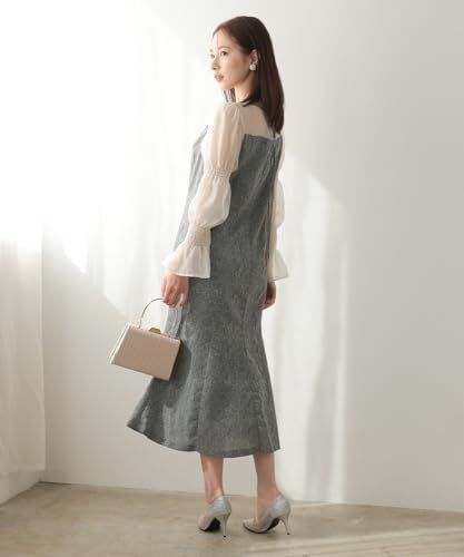 MORE AUNI パーティ ワンピース ドレス レディース キャンディ スリーブ ジャガード ドレス 結婚式およばれワンピース パーティードレス 1.5次会 ２次会 フォーマル 春 夏 服 秋 冬 大人 オトナ キレイメ カワイイ 324226 GRY USTAUSTRALIA_COM_AU