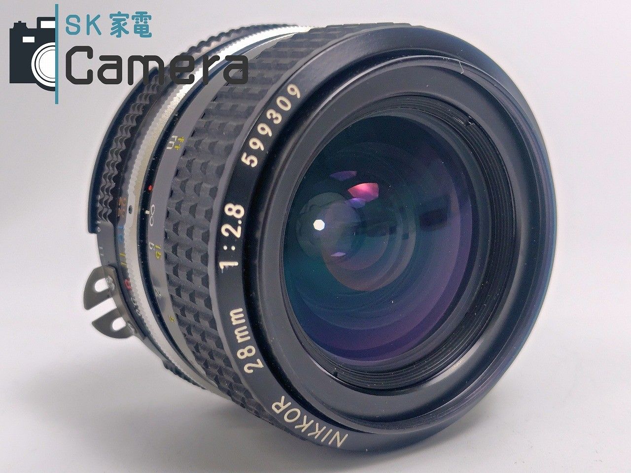 Nikon - 【中古】 Nikon NIKKOR 28ｍｍ F2.8 Ai ニコン キャップ 付 美品 ニコン 中古 1年保証 美品 Nikon AI Nikkor 28mm F2.8S (Ai-S