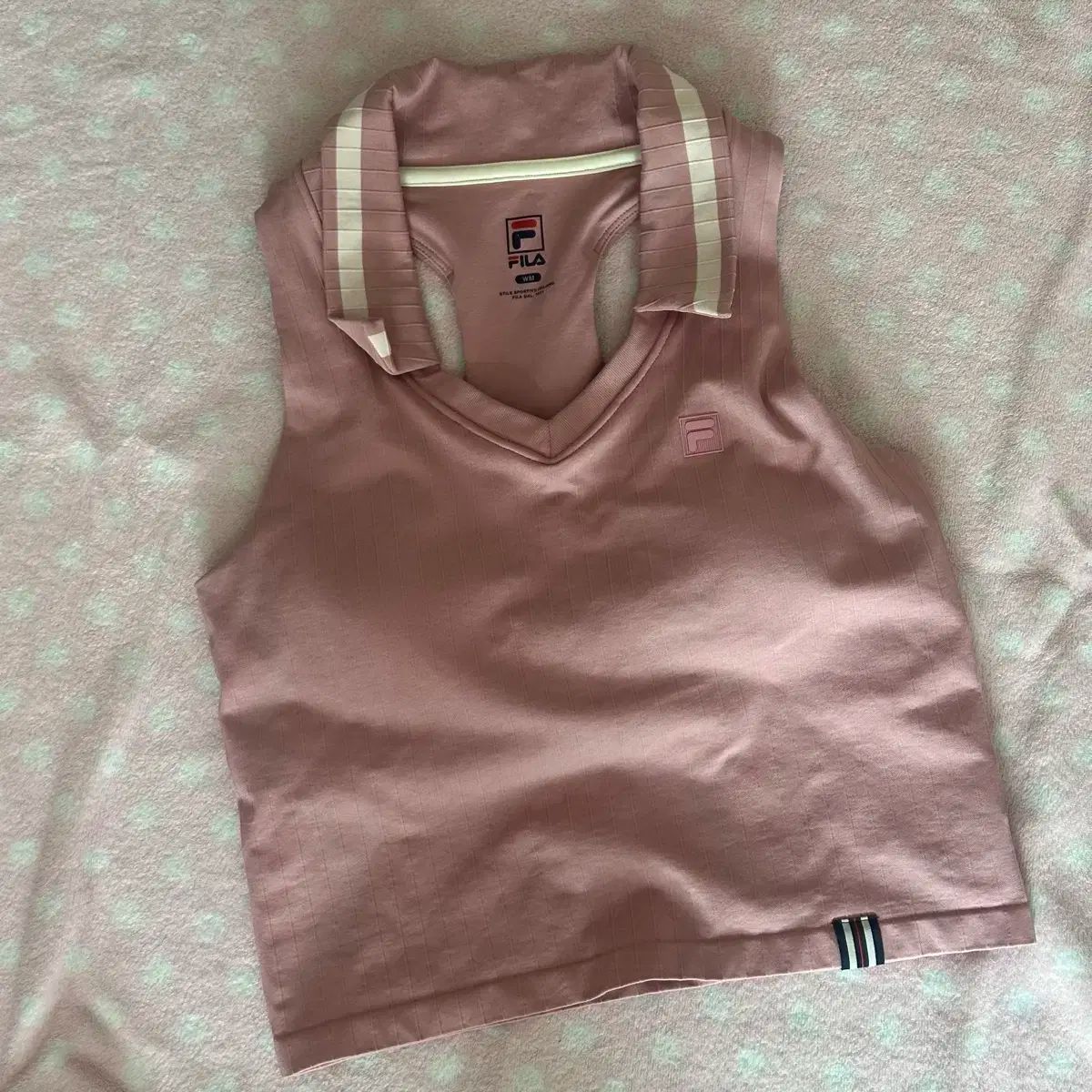 FILA フィラ CASA FILA カラー タンクトップ プリーツ スカート