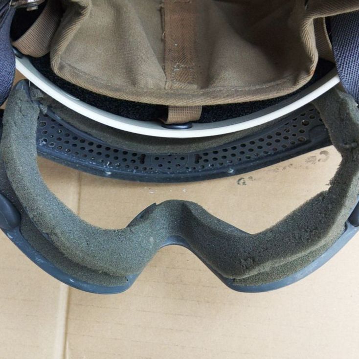 ESSゴーグル-耐衝撃デッキクルーヘルメット ホワイト