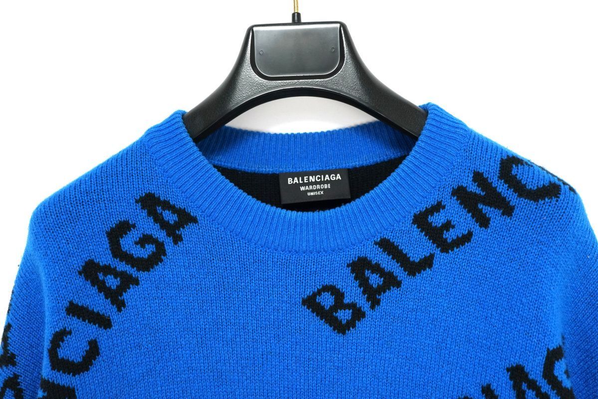 BALENCIAGA バレンシアガ　ニット　Sサイズ 関税込み】バレンシアガ ニット丸首オーバーサイズ レディース
