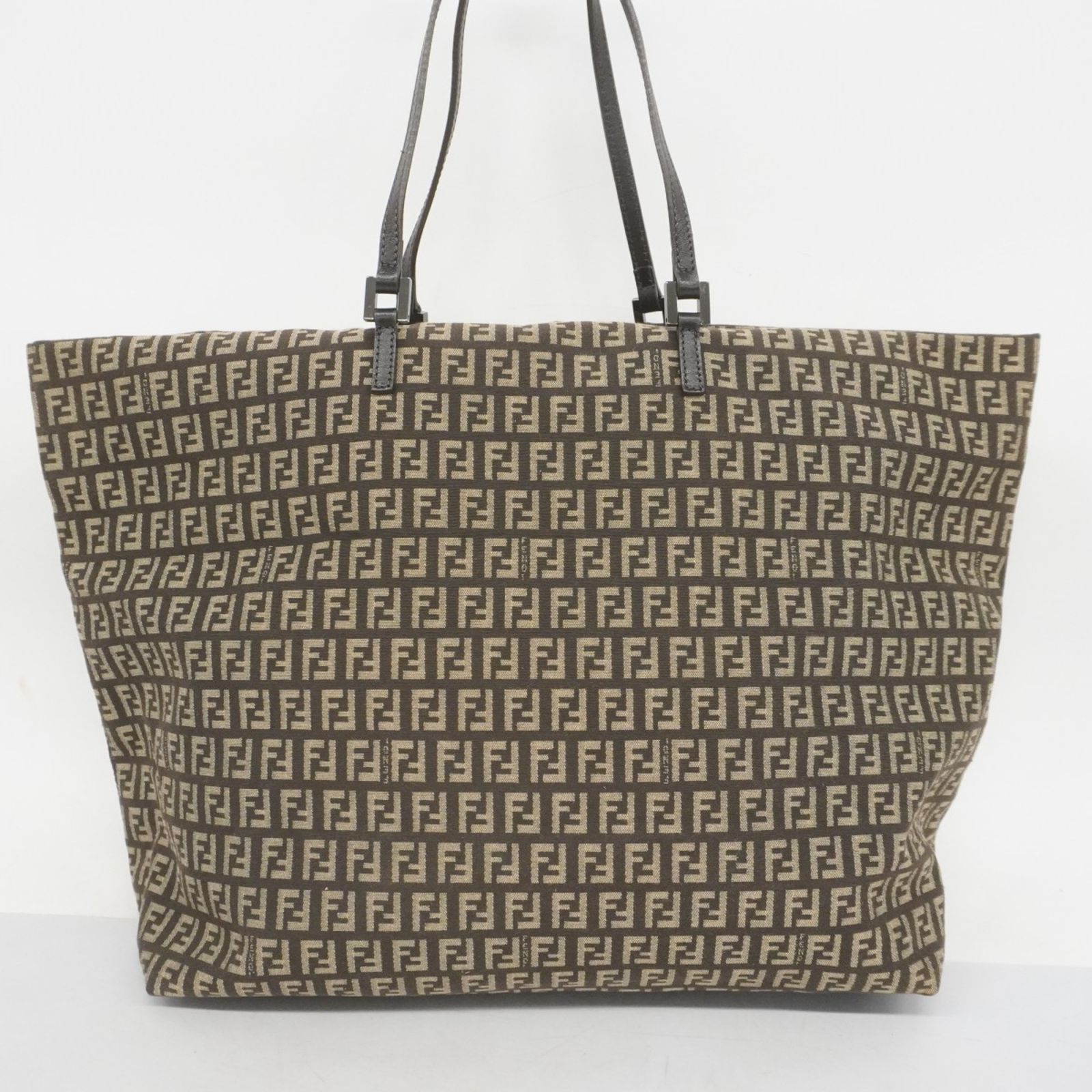 美品【FENDI】トートバッグ　ズッカ柄　ナイロン　ブラウン　ブラック　A4 ws5267_1-1_wm.jpg