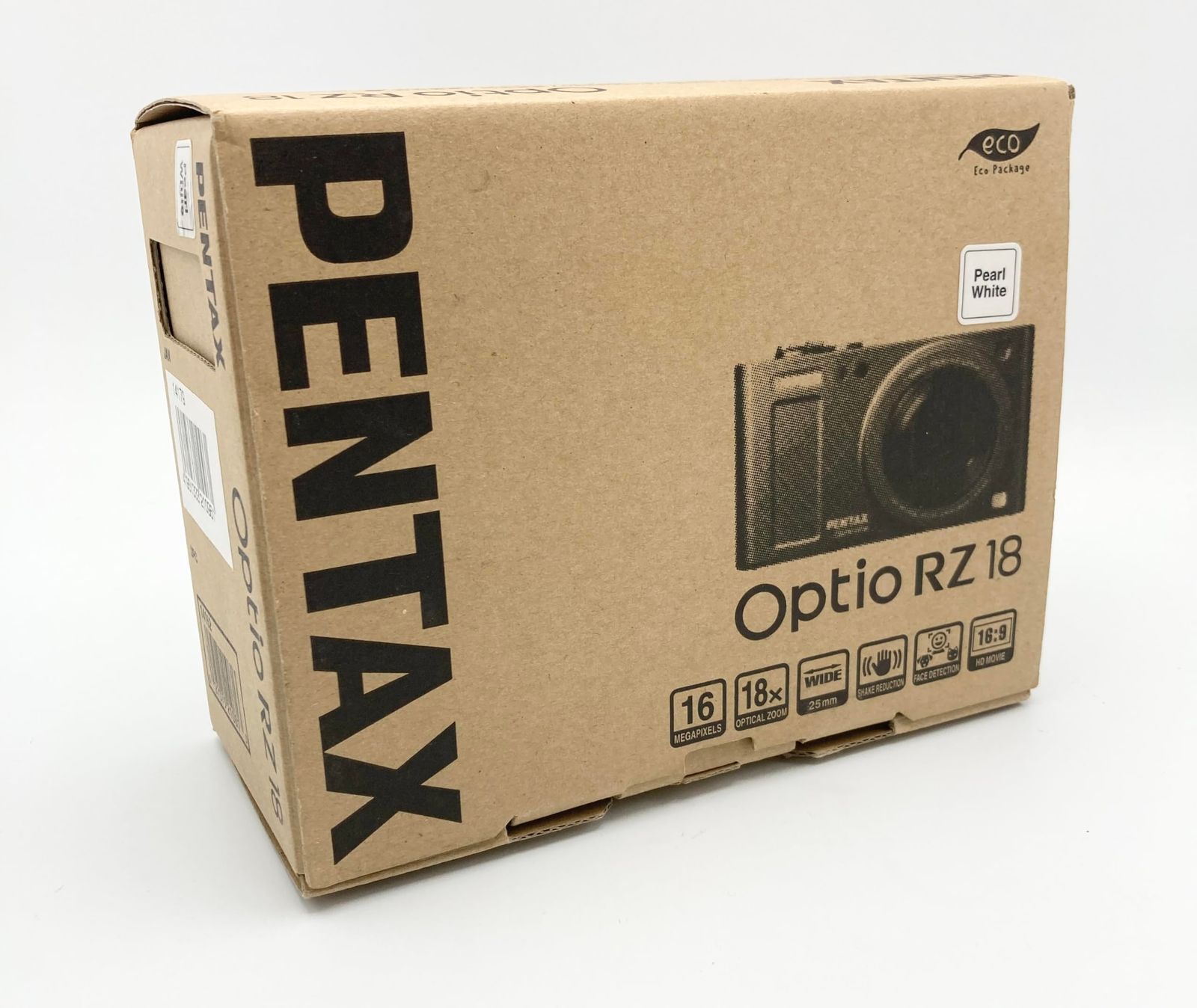 PENTAX デジタルカメラ Optio RZ18(パールホワイト)1600万画素 25mm 光学18倍 小型軽量 OPTIORZ18WH - メルカリ