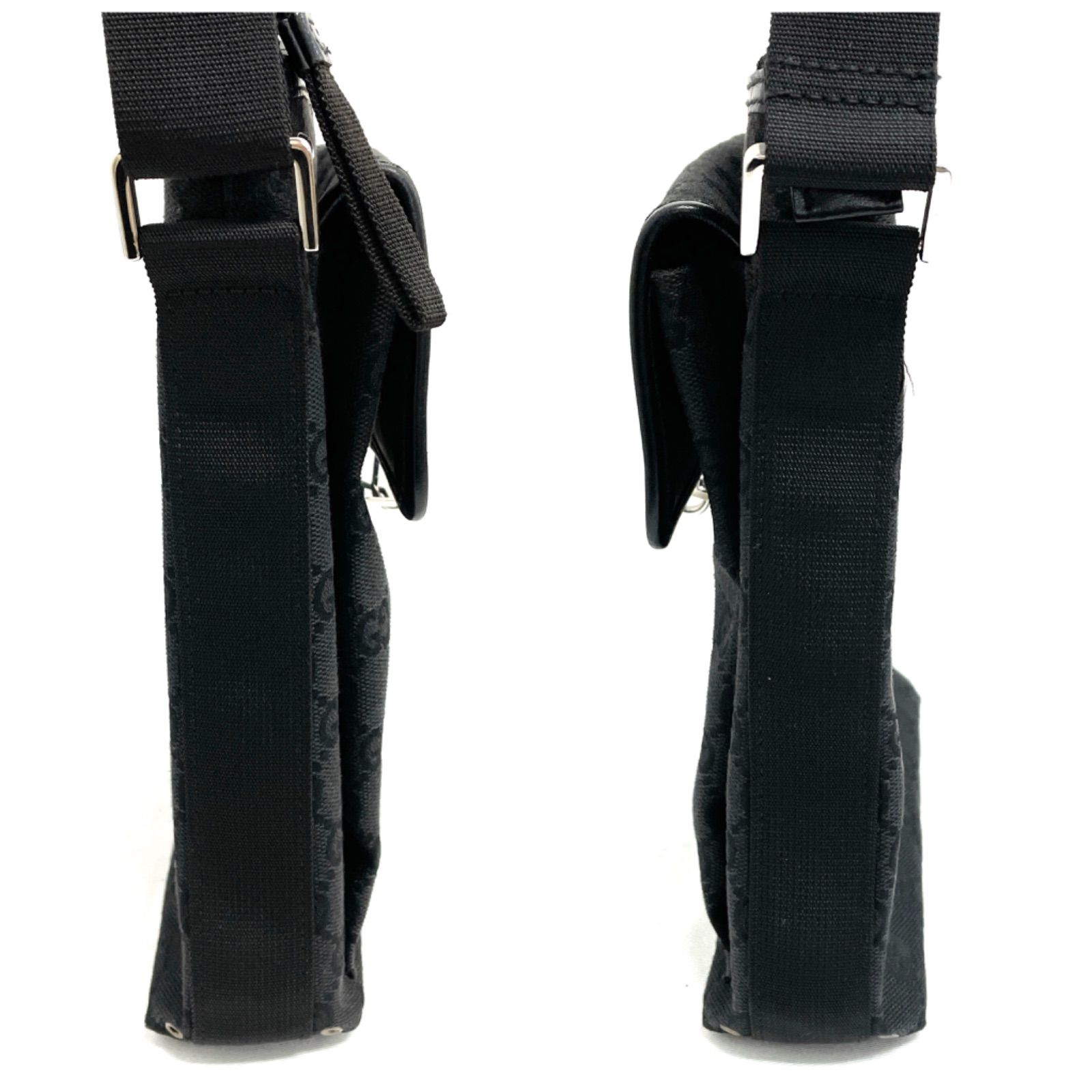 GUCCI グッチ GGキャンバス ジャッキー レザー ショルダーバッグ
