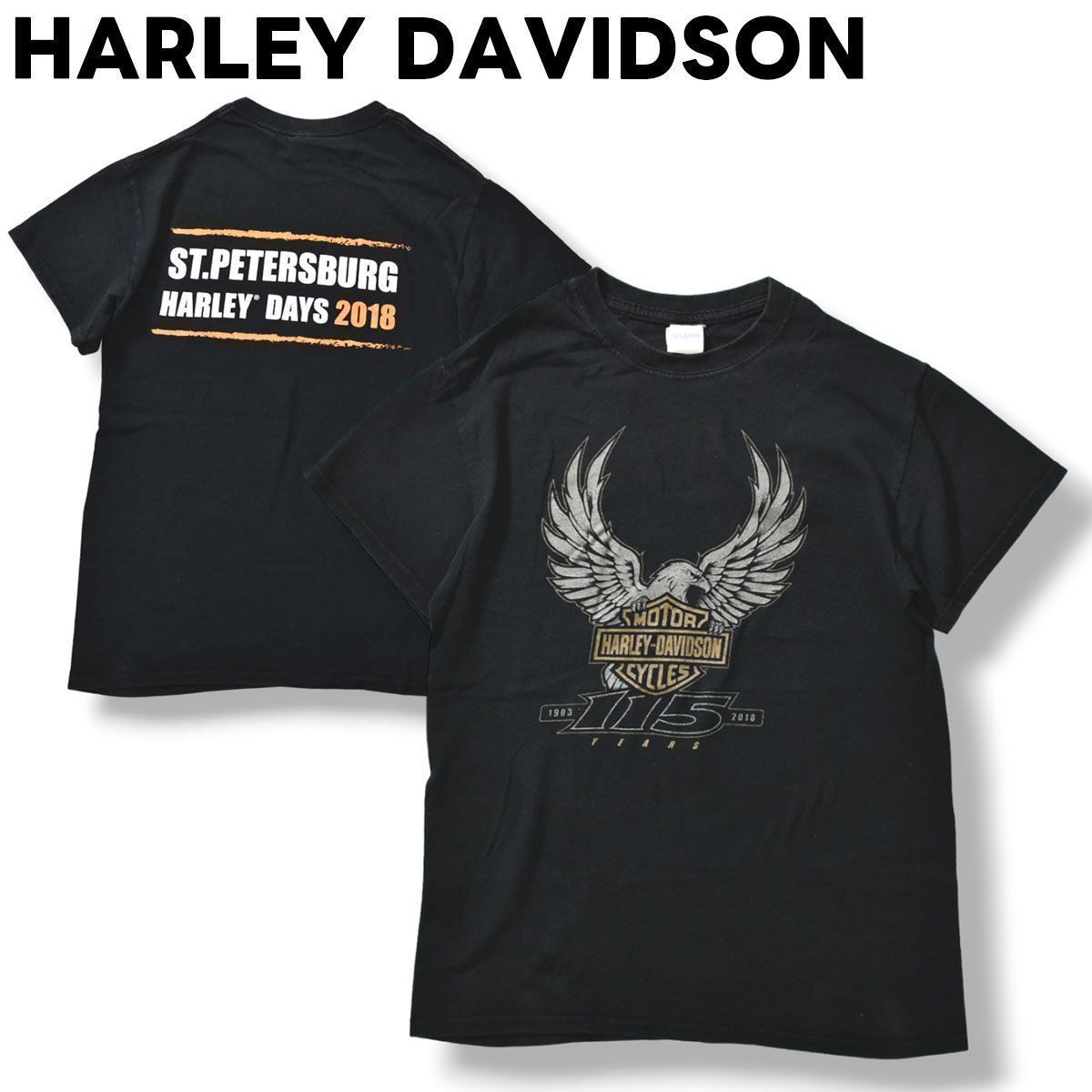 ハーレーダビッドソン HARLEY DAVIDSON 半袖 両面プリント