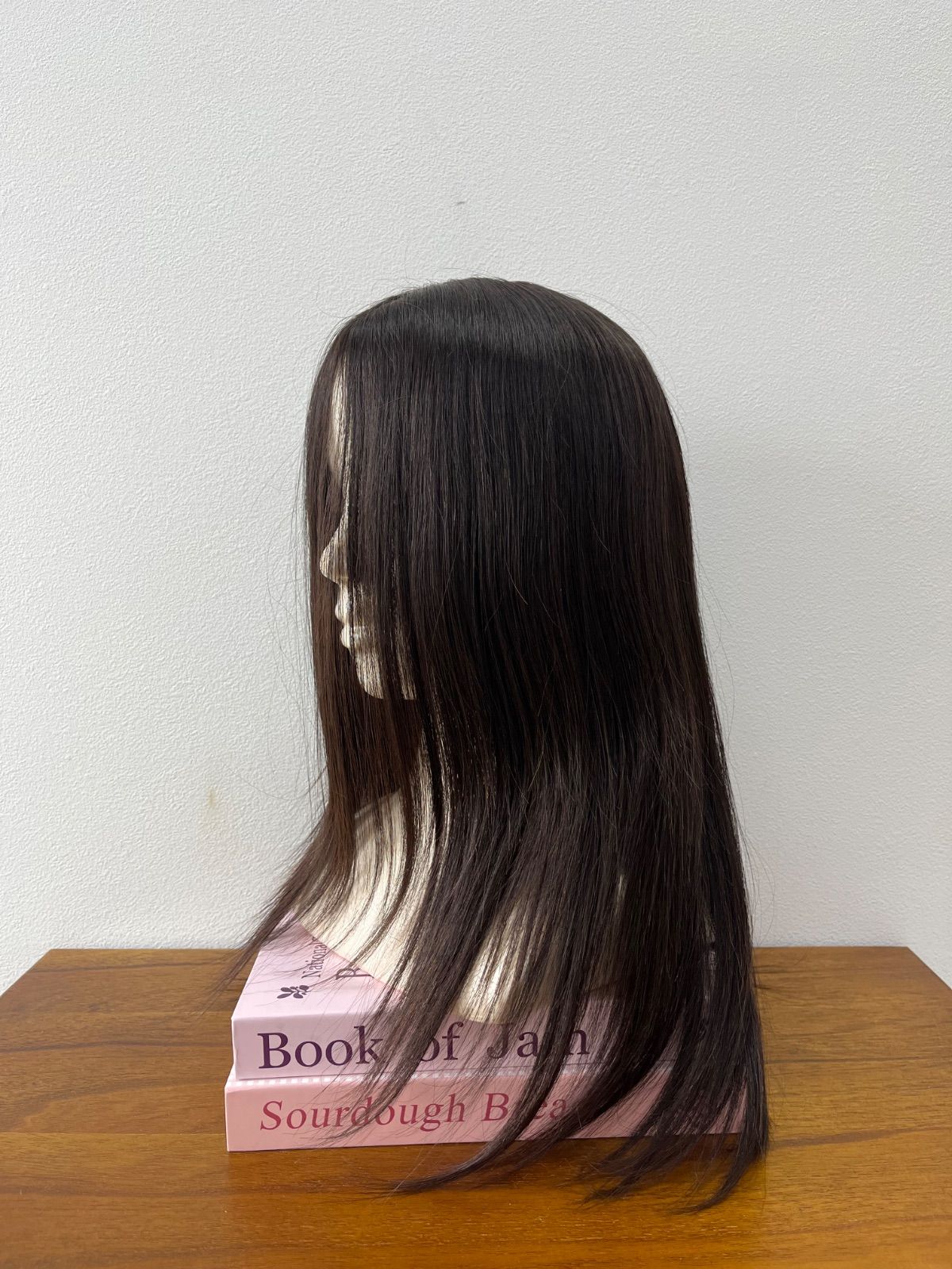 オーダー ウィッグ 最高級人毛(レミー)100%トップヘアピース 分け目タイプ（ポイント/医療