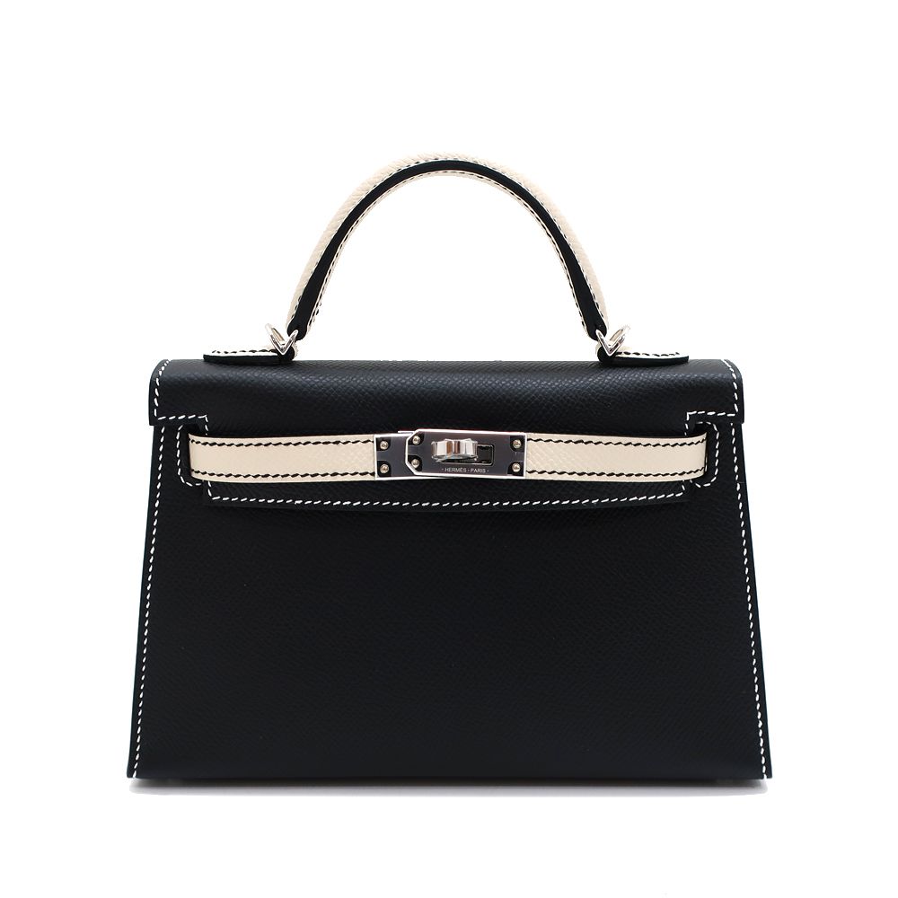 天白】【HERMES】エルメス ケリー ミニ 2 ミニケリー ブラック