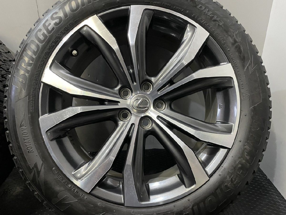 BS DM-V3 235/55R20】スタッドレス【LEXUS 20系RX 純正ホイール 20