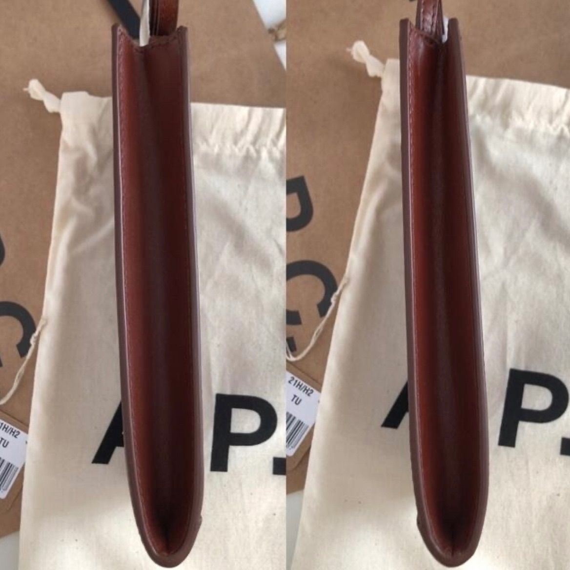 A.P.C アーペーセー Jamie ネックポーチ スクエア ミニバッグ