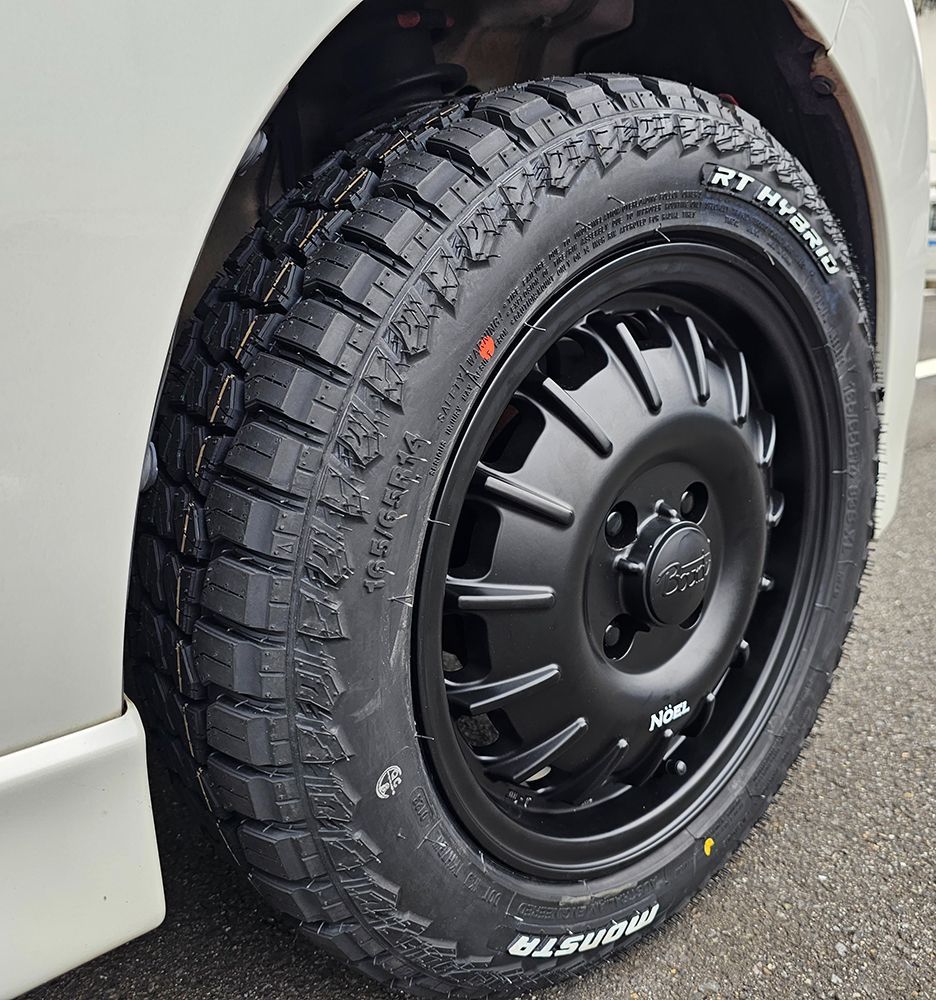 モンスターRTハイブリッド☆155/65R14☆アゲバンアゲトラ軽バン軽トラハイゼットＮバンアトレーエブリーデリカミニスペーシアギアウェイク