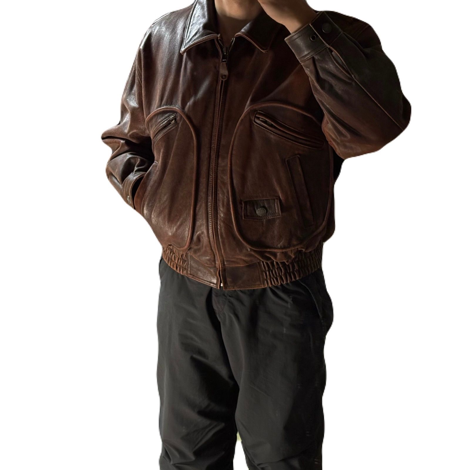 jent louis ジェントルイス ブラウン フード付き ジャケット