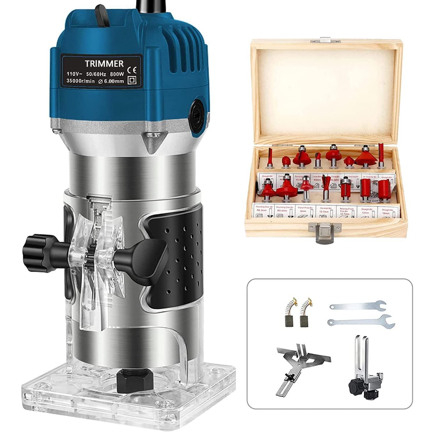 ルーター・トリマー 148点 フルセット マルチロータリーツールAC100V④